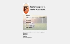 LE FC CLAIROIX RECRUTE DES BENEVOLES